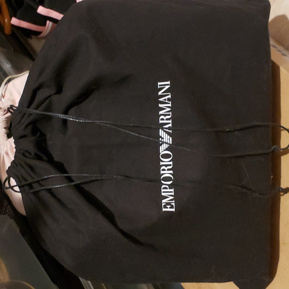 Emporio Armani St. Cocco Lucido Leather Shopping Tote - Picture 13 of 16